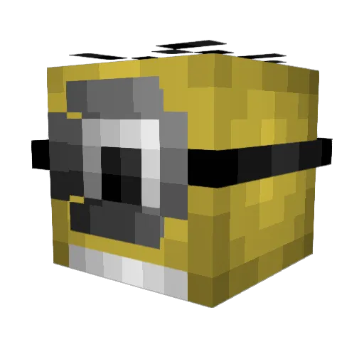 Frelawyn Minecraft avatar head, 3D render
