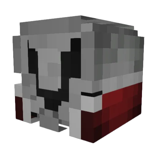 Frelian Minecraft avatar head, 3D render