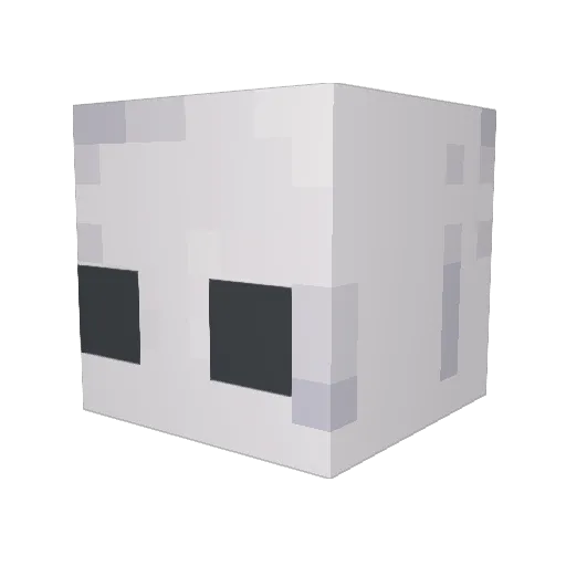Freminated Minecraft avatar head, 3D render