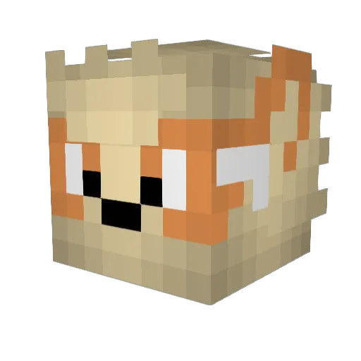 Fremme Minecraft avatar head, 3D render
