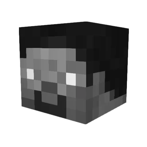 FrenL0 Minecraft avatar head, 3D render