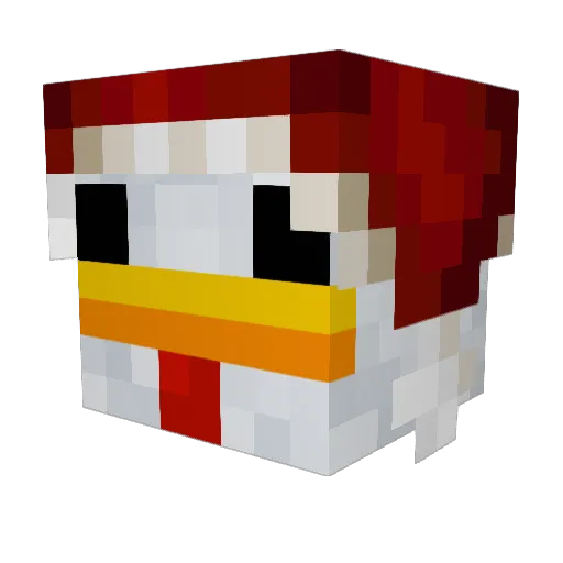 French119 Minecraft avatar head, 3D render
