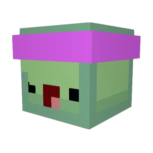 FrenchBews Minecraft avatar head, 3D render