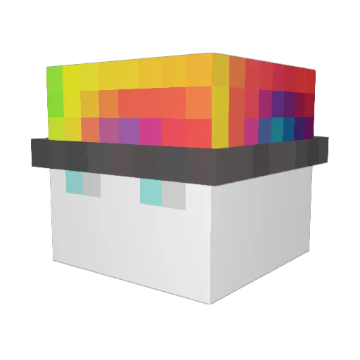 FrenchBoomer Minecraft avatar head, 3D render