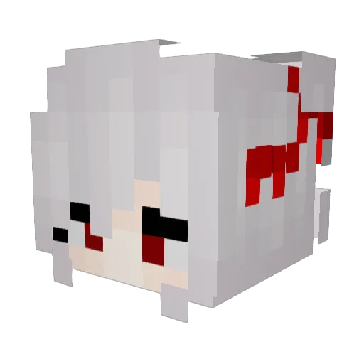 FrenchCake Minecraft avatar head, 3D render