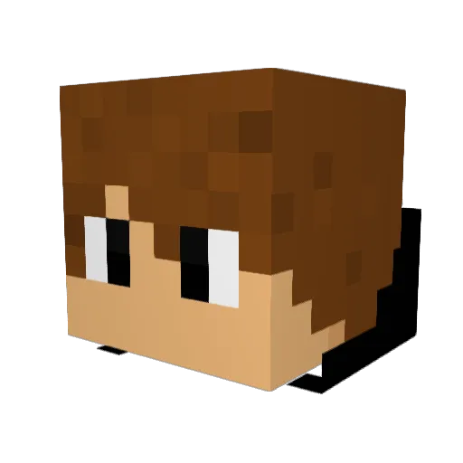 FrenchMisterGold Minecraft avatar head, 3D render