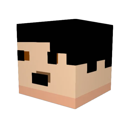 FrenchOfTheFries Minecraft avatar head, 3D render