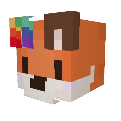 FrenchOzz Minecraft avatar head, 3D render