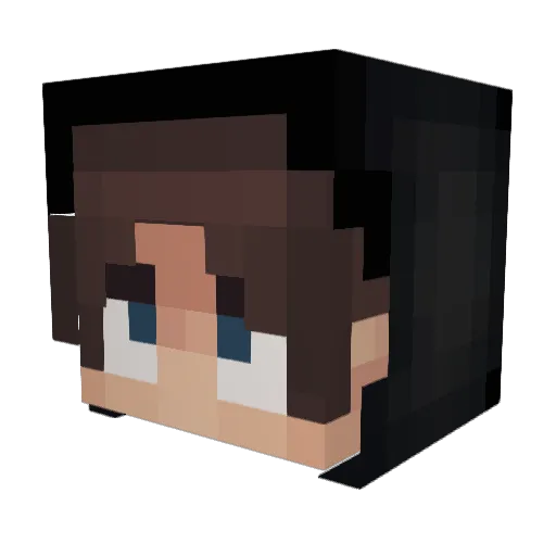 FrenchPresident Minecraft avatar head, 3D render