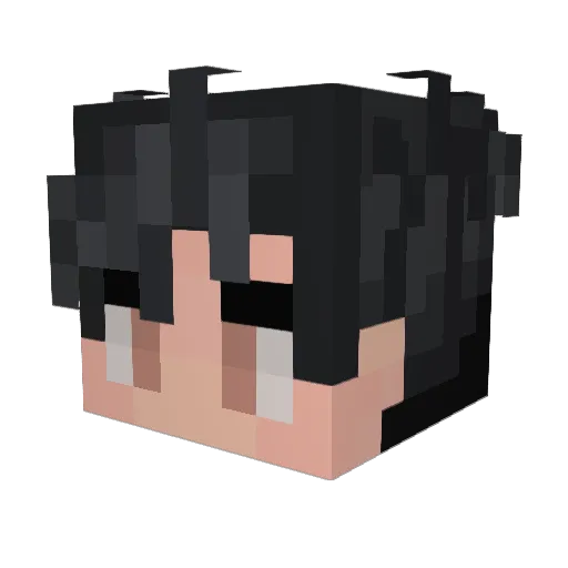 FrenchWeebs Minecraft avatar head, 3D render