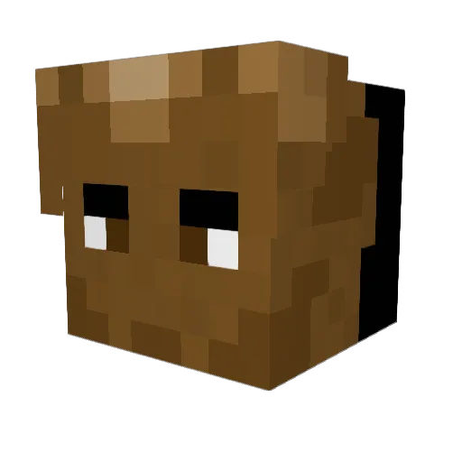 French_Commune Minecraft avatar head, 3D render