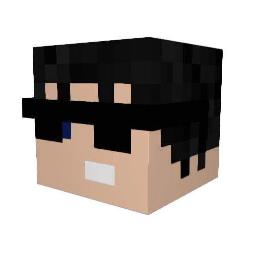 French_Fries_ Minecraft avatar head, 3D render