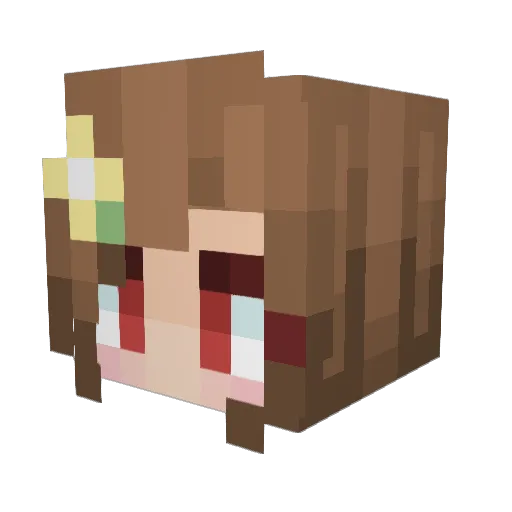French_fry00 Minecraft avatar head, 3D render