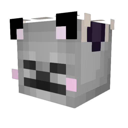 Frenchey Minecraft avatar head, 3D render