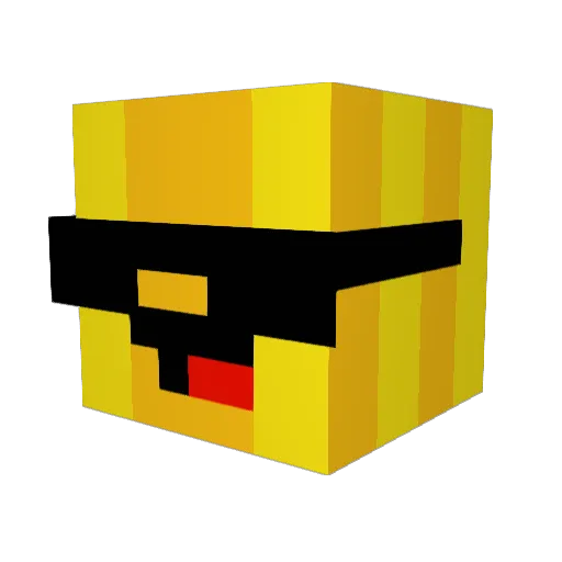 Frenchfry3459 Minecraft avatar head, 3D render