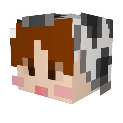 Frenchfry6 Minecraft avatar head, 3D render