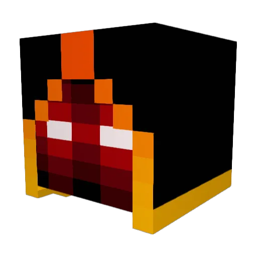 Frenchfry_x7 Minecraft avatar head, 3D render