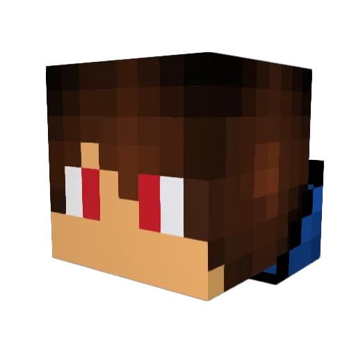 Frenchie412 Minecraft avatar head, 3D render