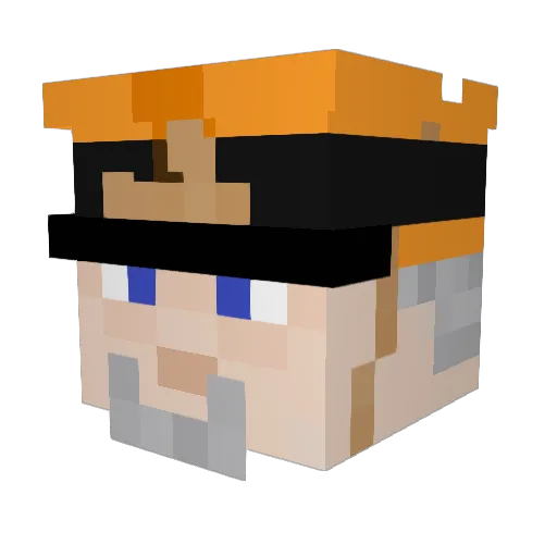 FrenchieExists18 Minecraft avatar head, 3D render