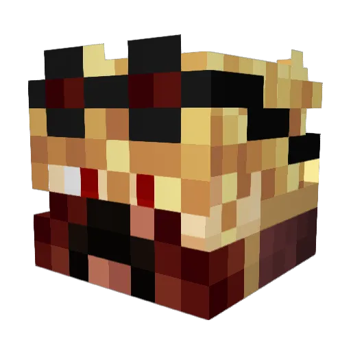 Frenchie_____ Minecraft avatar head, 3D render