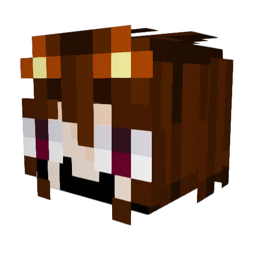 Frenchineer Minecraft avatar head, 3D render