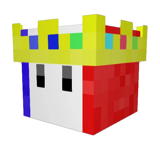 FrenchyFrost Minecraft avatar head, 3D render