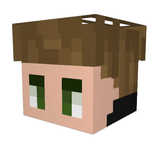 Frency1505 Minecraft avatar head, 3D render