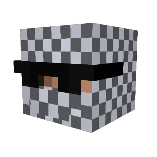 Frendt Minecraft avatar head, 3D render