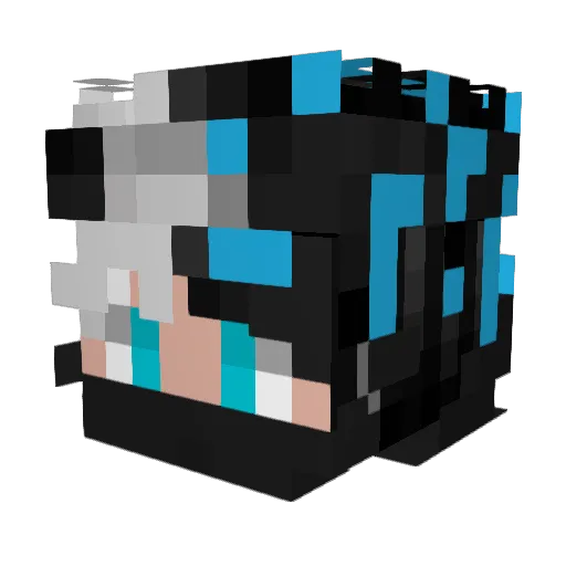Frenep Minecraft avatar head, 3D render