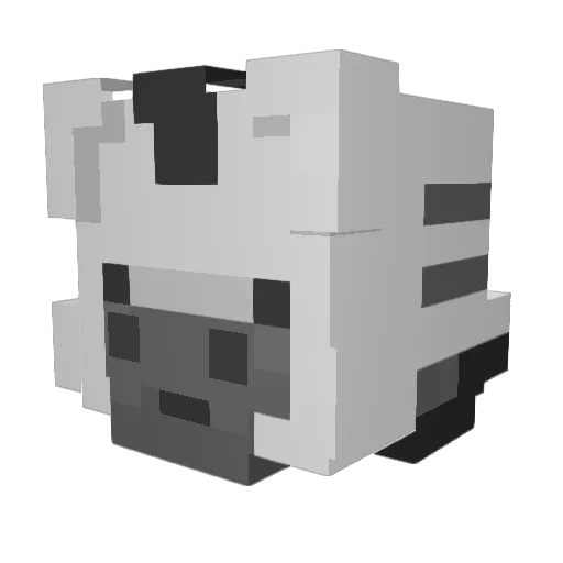 Freniixe Minecraft avatar head, 3D render