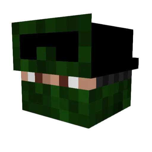 Frenk56 Minecraft avatar head, 3D render