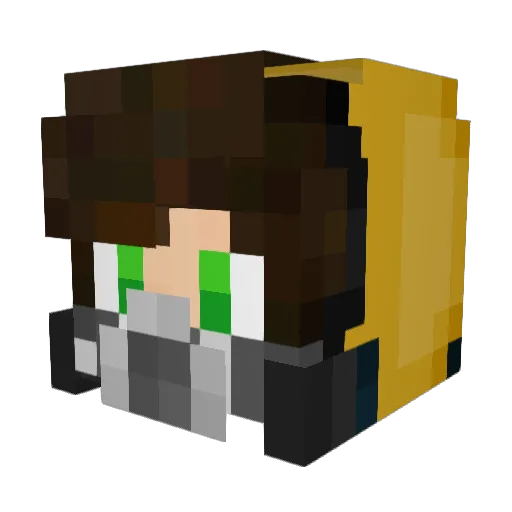 Frenk_59 Minecraft avatar head, 3D render