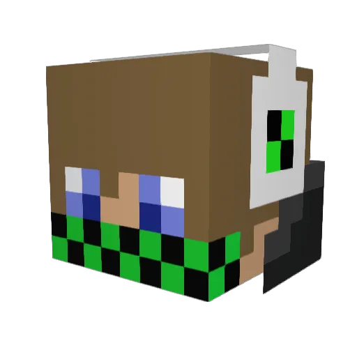 Frenkin_XD Minecraft avatar head, 3D render