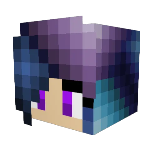 Frentaus Minecraft avatar head, 3D render
