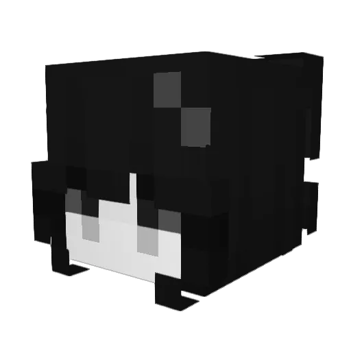 Frenwet Minecraft avatar head, 3D render