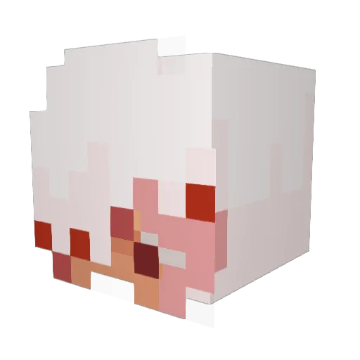 FrequencyClover Minecraft avatar head, 3D render
