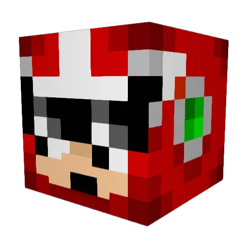 Frequency_Demon Minecraft avatar head, 3D render