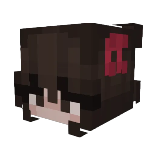 FresaMmm Minecraft avatar head, 3D render