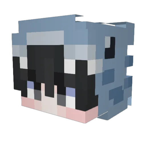 FrescoFish Minecraft avatar head, 3D render