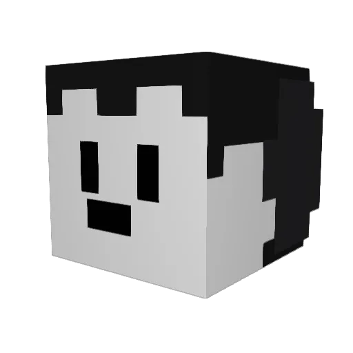 FrescoJr Minecraft avatar head, 3D render