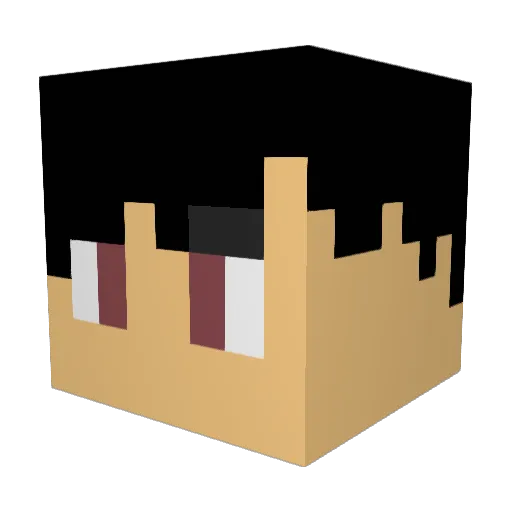 Fresh3366 Minecraft avatar head, 3D render