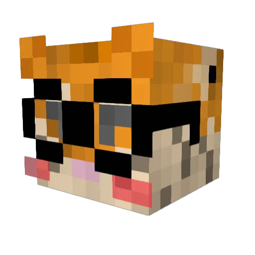 FreshActor Minecraft avatar head, 3D render