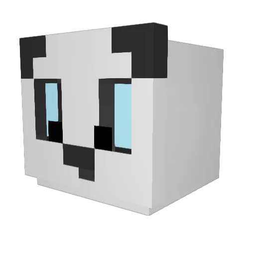FreshBananaz Minecraft avatar head, 3D render