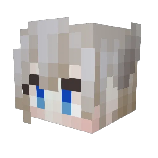 FreshCorn07 Minecraft avatar head, 3D render