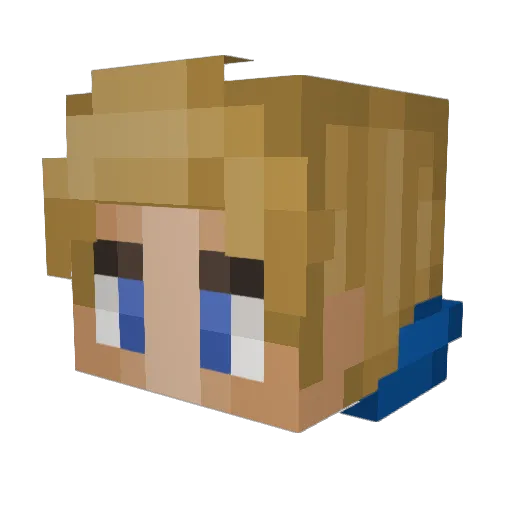 FreshFig69 Minecraft avatar head, 3D render