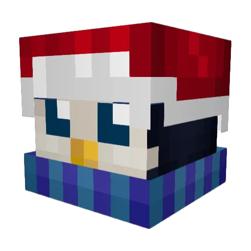 FreshGamerS04 Minecraft avatar head, 3D render