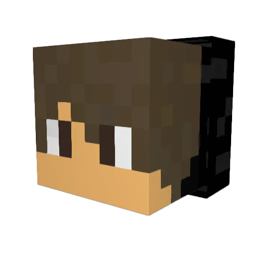 FreshGamesTV Minecraft avatar head, 3D render
