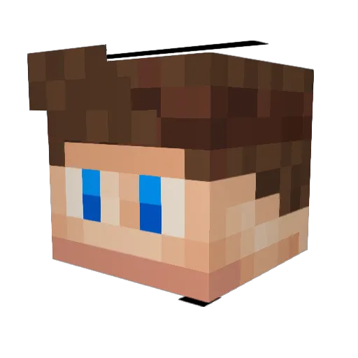 FreshGeflasht Minecraft avatar head, 3D render