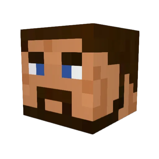 FreshLT237 Minecraft avatar head, 3D render
