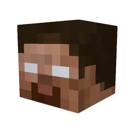 FreshLemon1 Minecraft avatar head, 3D render